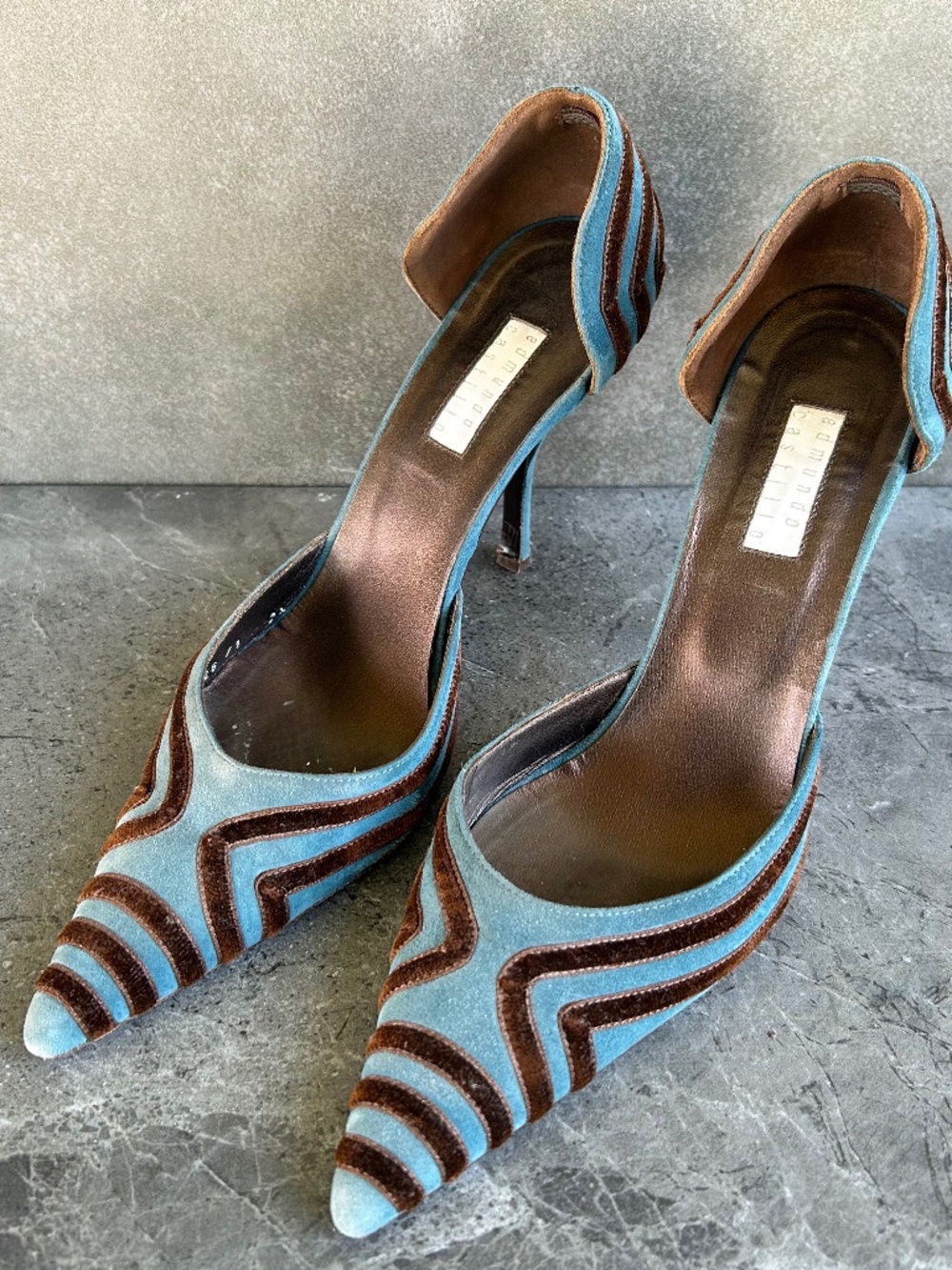 Edmundo Castillo Italian Suede Collector DESIGNER Heels